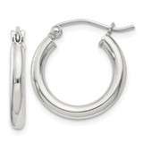 Sterling Silver 2.5mm Round Hoop Earrings - QE-6FD1E99F-8549