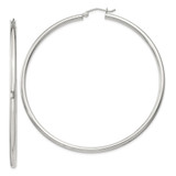 Sterling Silver 2.5mm Round Hoop Earrings - QE-8BF11E98-4419