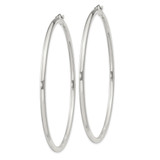 Sterling Silver 2.5mm Round Hoop Earrings - QE-8BF11E98-4419