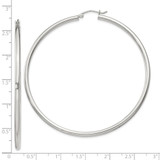 Sterling Silver 2.5mm Round Hoop Earrings - QE-8BF11E98-4419