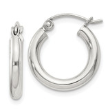 Sterling Silver 2.5mm Round Hoop Earrings - QE-AAFE3010-3582