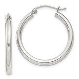 Sterling Silver 2.5mm Round Hoop Earrings - QE-C890C9B1-5592