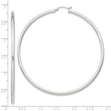 Sterling Silver 2.5mm Round Hoop Earrings - QE-D428DFEF-6204