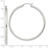 Sterling Silver 2.5mm Round Hoop Earrings - QE-DE4C62D2-2529