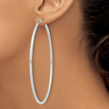 Sterling Silver 2.5mm Round Hoop Earrings - QE-FECFF63C-6647