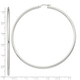 Sterling Silver 2.5mm Round Hoop Earrings - QE-FECFF63C-6647