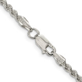 Sterling Silver 2.5mm Solid Rope Chain - QD-EBC2D48B-3871