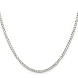 Sterling Silver 2.6mm Round Box Chain - QF-FFFBA824-1758