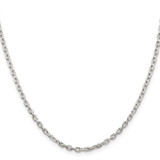 Sterling Silver 2.75mm Beveled Oval Cable Chain - QC-D3BC4163-2830