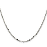 Sterling Silver 2.75mm Diamond-cut Forzantine Cable Chain - QP-0F1CC54D-1119