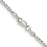 Sterling Silver 2.75mm Diamond-cut Forzantine Cable Chain - QP-3EA55093-6510