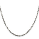 Sterling Silver 2.75mm Diamond-cut Rope Chain - QD-0005CE54-7684