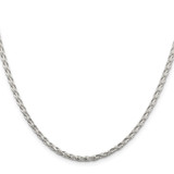 Sterling Silver 2.85mm Diamond-cut Round Spiga Chain - QS-28C8BB51-5822