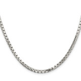Sterling Silver 2.9mm 8 Sided Diamond-cut Box Chain - QB-1B3A6219-8138