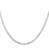 Sterling Silver 2.9mm Diamond-cut Long Link Cable Chain - QA-825EB743-9939