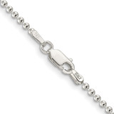 Sterling Silver 2mm Beaded Chain - QK-DBD5CAB1-1716