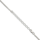 Sterling Silver 2mm Box Chain w/2in ext.