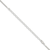 Sterling Silver 2mm Box Chain w/4in ext.
