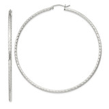 Sterling Silver 2mm Diamond Cut Hoop Earrings - QE-A3CE66FB-6288