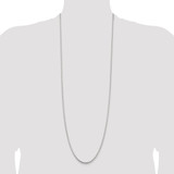 Sterling Silver 2mm Diamond-cut Round Box Chain - QV-5A7968DF-1296