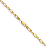 14k 3.5mm Solid Beveled Paperclip Chain - PE-6A52D2CF-5543