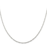Sterling Silver 2mm Elongated Open Link Chain - QF-27CCA732-9478