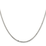 Sterling Silver 2mm Flat Link Cable Chain - QF-E9D8A53A-6512
