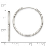 Sterling Silver 2mm Hoop Earrings - QE-617188BB-3859