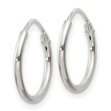 Sterling Silver 2mm Hoop Earrings - QE-A7389657-4836