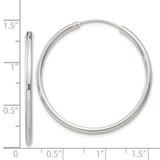 Sterling Silver 2mm Hoop Earrings - QE-CC317CE4-8133