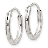 Sterling Silver 2mm Hoop Earrings - QE-E984CA0A-2235