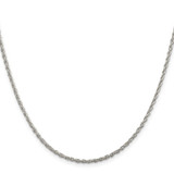 Sterling Silver 2mm Loose Rope Chain - QF-9781336C-7703
