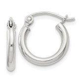 Sterling Silver 2mm Round Hoop Earrings - QE-5794487F-7227