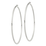 Sterling Silver 2mm Round Hoop Earrings - QE-722B1CAC-5930
