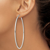 Sterling Silver 2mm Round Hoop Earrings - QE-722B1CAC-5930