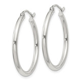 Sterling Silver 2mm Round Hoop Earrings - QE-A0777670-8861