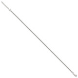 Sterling Silver 2mm Snake Chain 9in Plus 1in ext. Anklet