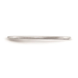 10K White Gold 1.2mm Half Round Satin Stackable Band Size 5