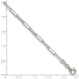 Sterling Silver 3.1mm D/C Paperclip Chain - QD-DCBEA693-5278