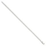 Sterling Silver 3.1mm Flat Anchor Chain Anklet - QL-42AB550A-5107
