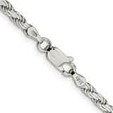 Sterling Silver 3.1mm Flat Rope Chain - QF-7C60B79B-3818