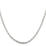 Sterling Silver 3.25mm Beveled Oval Cable Chain - QC-4E3328E5-5020