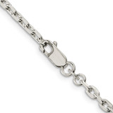 Sterling Silver 3.25mm Beveled Oval Cable Chain - QC-4E3328E5-5020