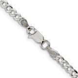 Sterling Silver 3.2mm Beveled Curb Chain - QF-06802655-6227