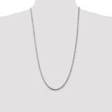 Sterling Silver 3.2mm Diamond-cut Rope Chain - QD-39000224-5260