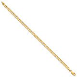 14k 3.8mm Open Concave Curb Chain