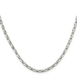 Sterling Silver 3.2mm Oval Fancy Rolo Chain - QF-2BC36ACD-9780
