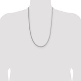 Sterling Silver 3.4mm Diamond-cut Round Franco Chain - QF-94EB287C-6157