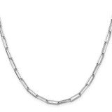 Sterling Silver 3.5mm D/C Paperclip Chain - QD-DA4CD288-3002