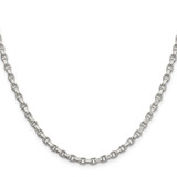 Sterling Silver 3.5mm Diamond-cut Rolo Chain - QF-4D2AD477-2799
